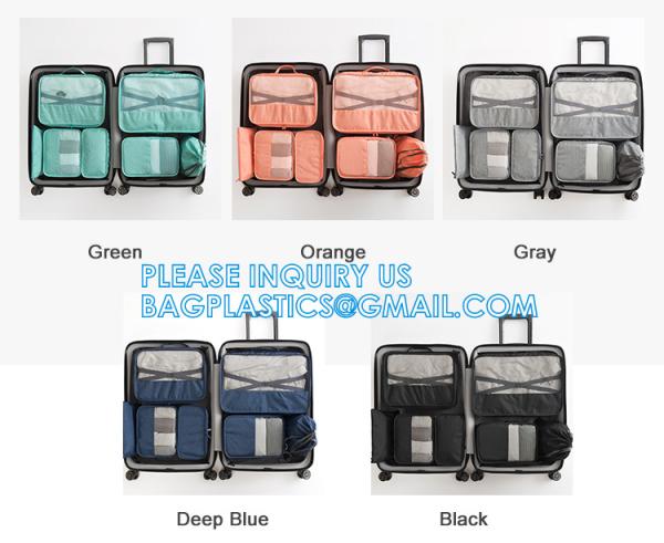 Packing Cubes Travel Luggage Organizers With Laundry Bag,Shoe Bag And Toitetryba