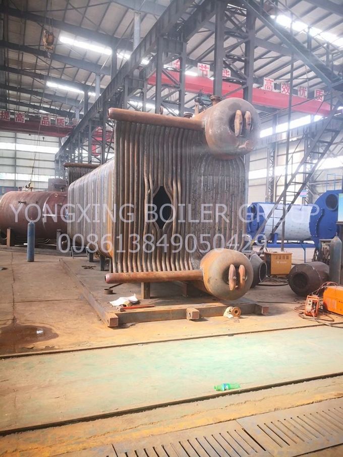 Industrial Gas Fired Steam Boiler 15 Tons D Type Water Tube Boiler For Textile Dyeing