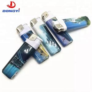 Customization Plastic Cigarette Electronic Disposable Refillable Lighter Model