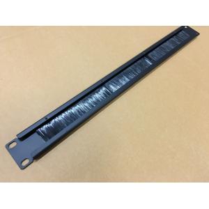  19 Inch 1u Patch Panel Cable Management Brush Panel For Cabling System Manufactures