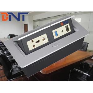 zinc alloy material silver with vga interface desk pop up socket