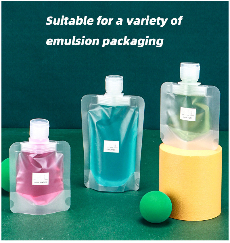 Spout 30ML 50ML 100ML Spouted Stand Up Pouch Matte Cosmetic Lotion Makeup Remover Refill Spray Nozzle Pump