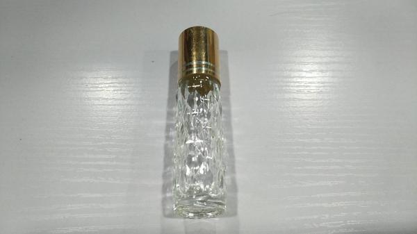 25.4mm Small Clear Essential Oil Bottles Plastic Solid Roller Ball FDA