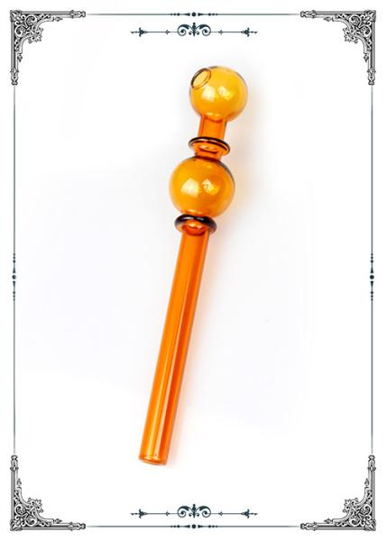 5.7 Inch Orange Color Glass Smoking Burning Tube Glass Oil Burner