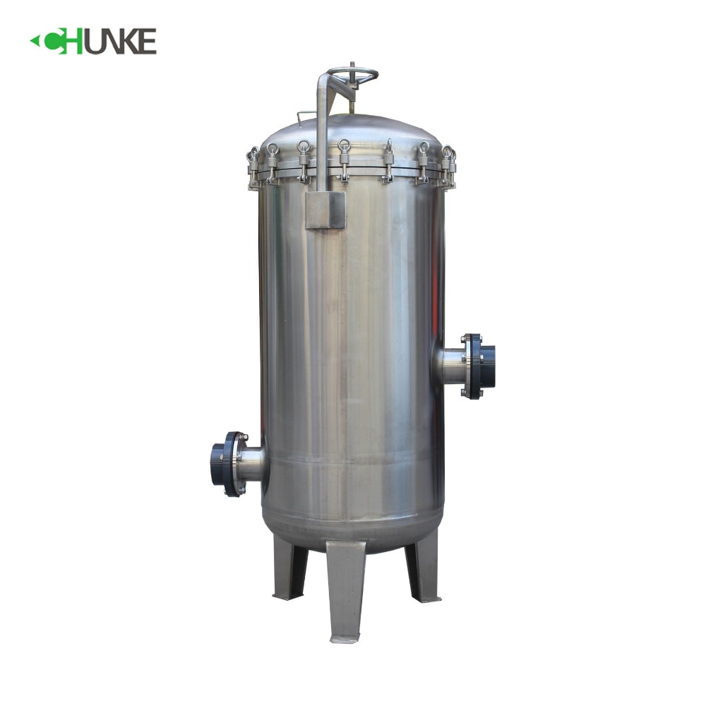 SUS304 SUS316 Stainless Water Filter Housing / High Pressure Filter Housing