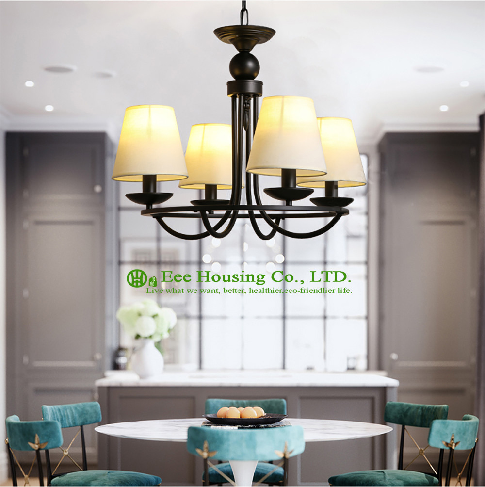 American Rural Style beauty Lamp Glass Iron Lighting Pendant Light