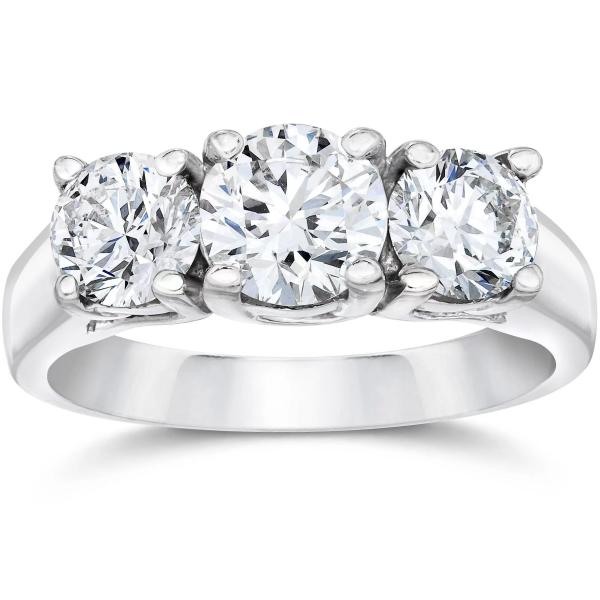 Lab Made Diamond Jewelry Classic Style Three Stones Lab Grown Diamonds Jewlery
