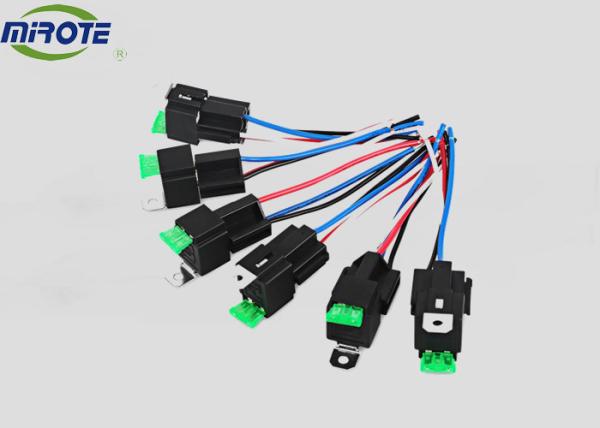 Heavy Duty 40 Amp Relay 4 Pin With Fuse And Socket Harness , 30a Relay 12v auto