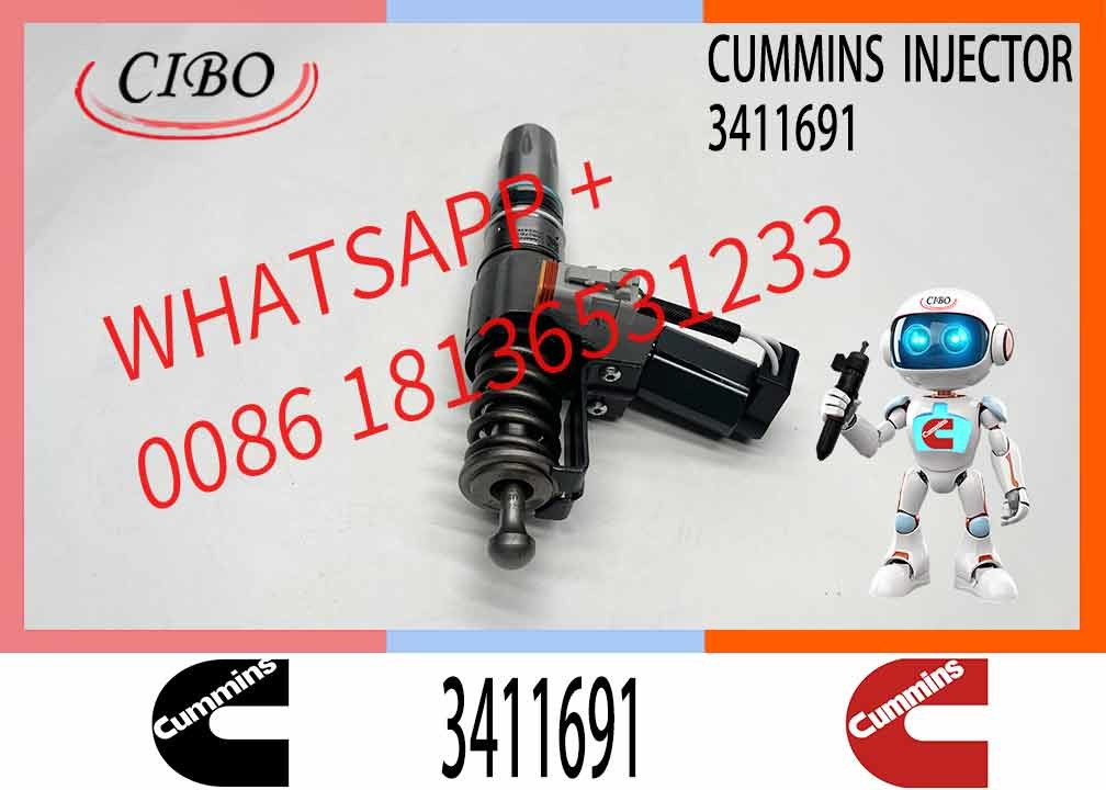 New High Quality Diesel Spare Parts Common Rail Fuel Injector 3411691 3411765 3087733 3095086 3411767 for CUMMINS QSN14 Engine