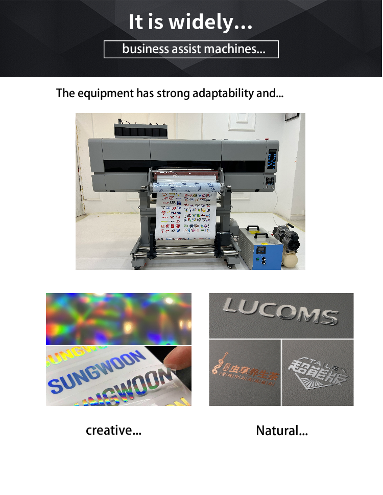 Crystal Label Dtf Printing Made Simple with 24" All in 1 Flatbed UV PET Film Printer