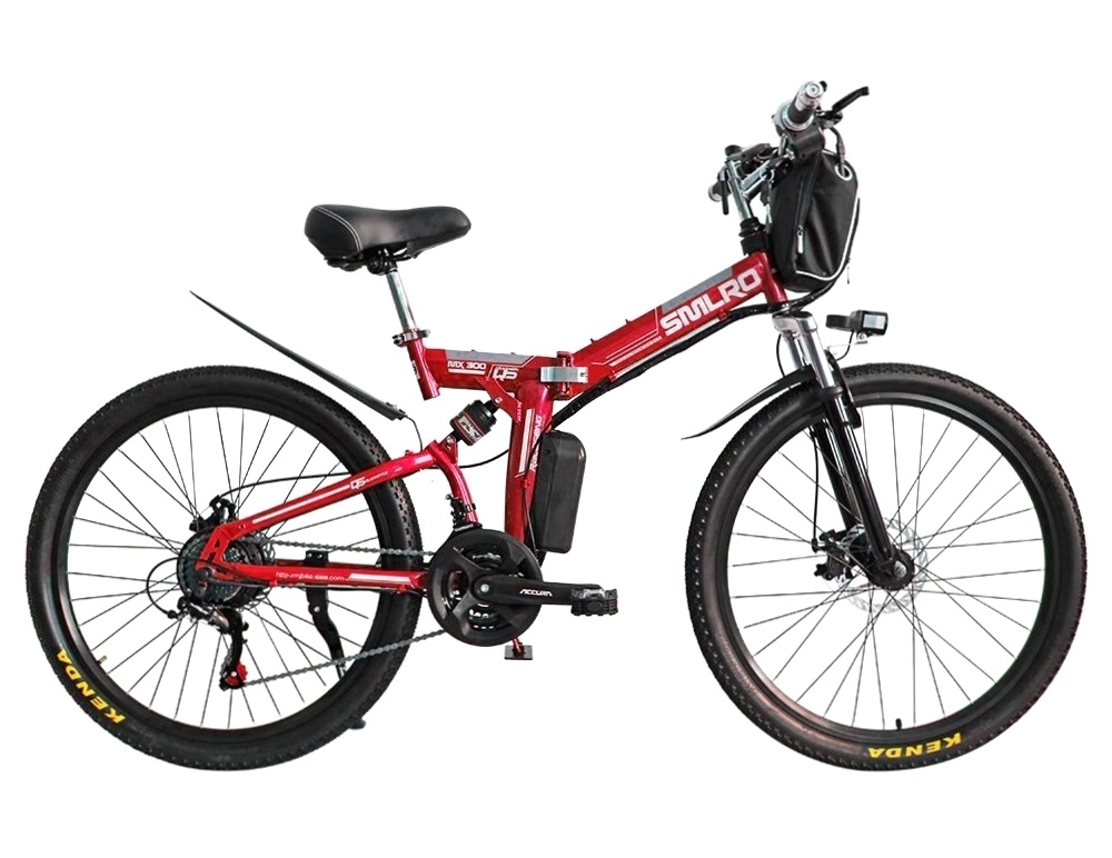 21 Speed Electric Folding Bike Lightweight ， MX300 Lithium Battery Ebike Fat 26
