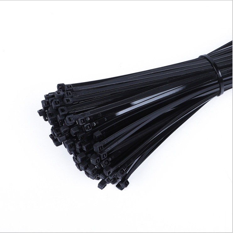 2.5mmX150mm Self Locking Nylon Cable Zip Ties Black PA66 6 Inch Cable Ties