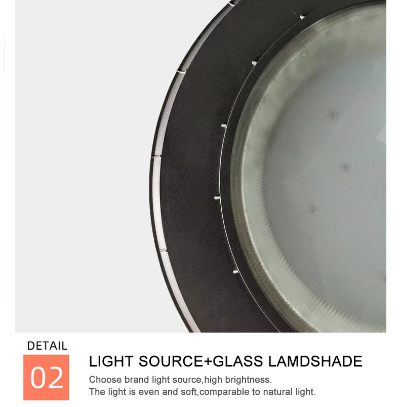 30W 3000-6000K IP65 Garden Pole Light 600*600*520MM 5.8KG 140-76MM 3-6M