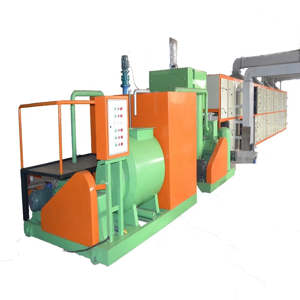 Eco Friendly Reciprocating Rotary Egg Tray Forming Machine With Hot Air Drying