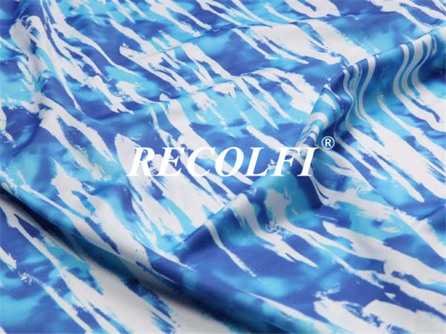 Ocean Recycled Jersey Cloth Material Customized Digital Printed