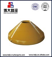 Design Mn18Cr2 Concave and Mantle for HP100 HP200 HP300 Stone Cone Crusher Spare Parts