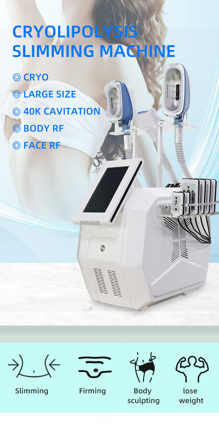 5 In 1 Cryotherapy Fat Freezing Machine 360 Cool Body Sculpting Slimming 650nm