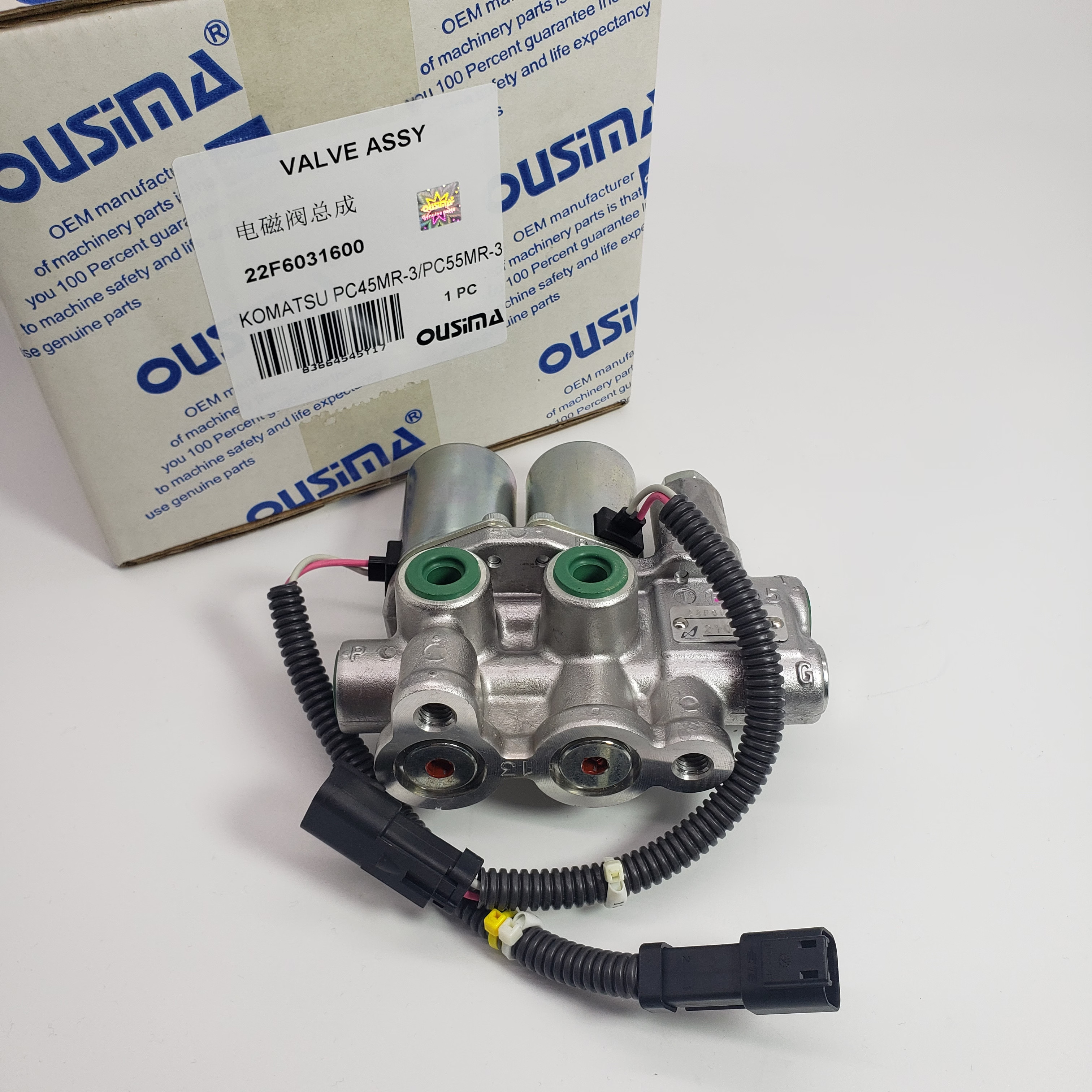 Main Pump Solenoid Valve Assembly 22F6031600 For Komatsu PC45MR-3 PC55MR-3