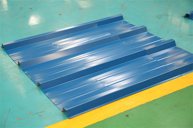 Galvalume trapezoidal sheet roll forming machine automatic rib roll forming machine