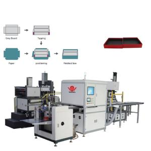 Full Automatic Rigid Paper Box / Cell Phone Box Making Machine
