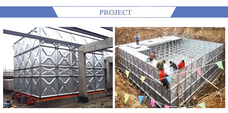 Structure Hdg Pressed Steel Tank Modular Sectional Elevated Steel Tower Water Reservoir Tank