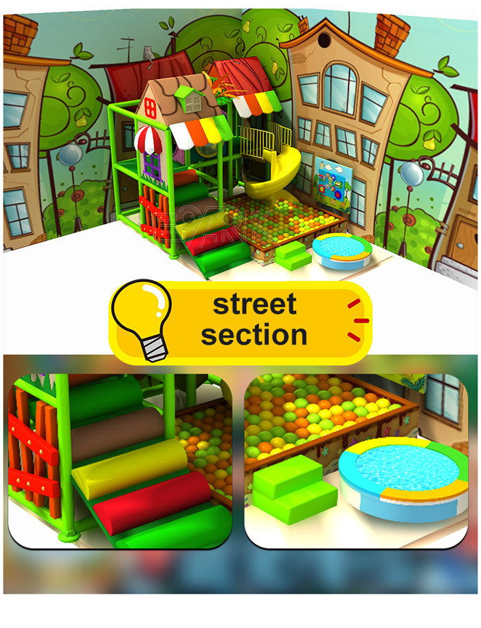 Naughty Castle Children′S Play Mazes Plastic Adventure Amusement Soft Playground