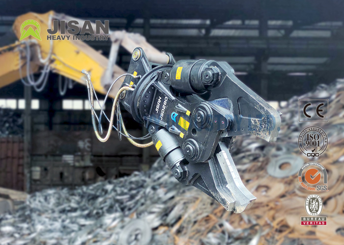 Mobile Scrap Metal Shear 20ton 30ton Excavator Demolition Shear