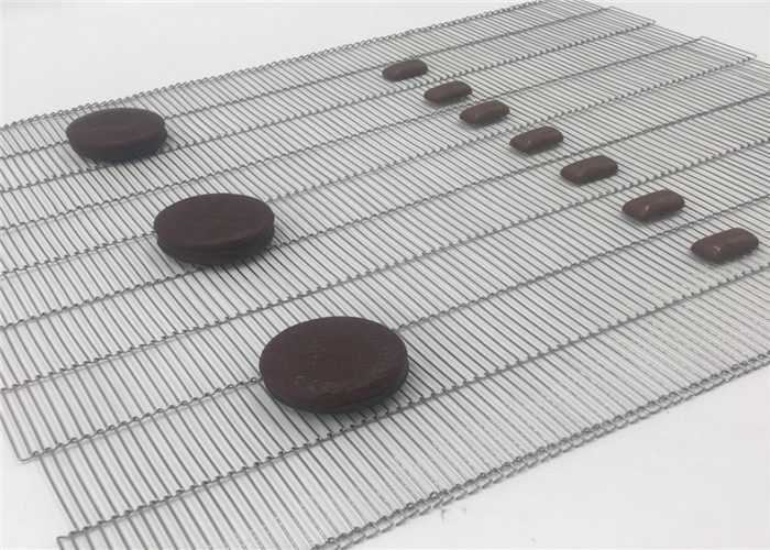 Ss304 Flat Flex Wire Mesh Conveyor Belt For Bread Baking
