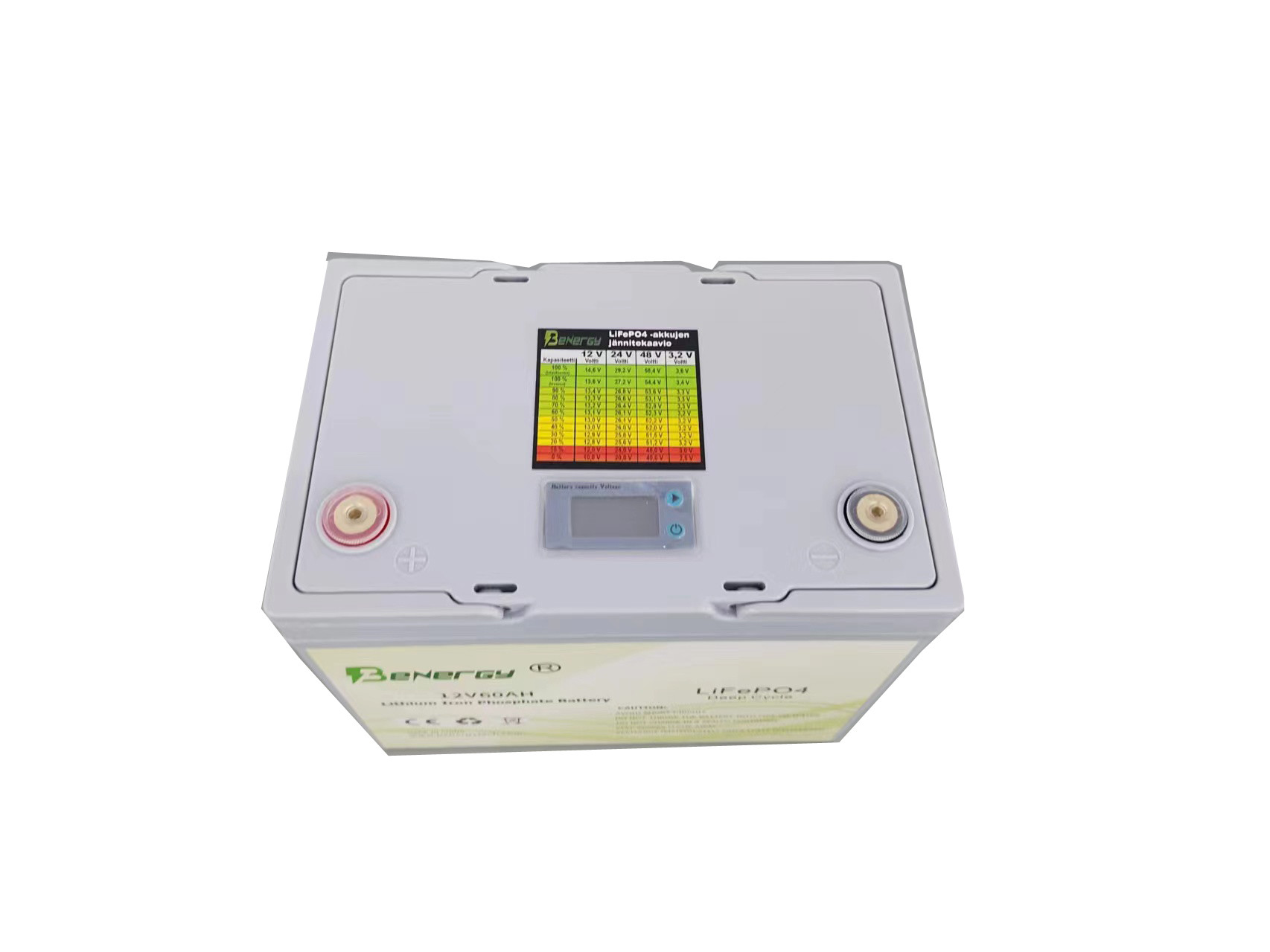 12V 60AH Rechargeable Lithium Battery Pack With 2500+ Cycles 160A Max Discharge Current
