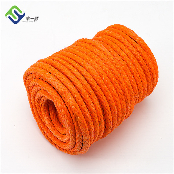 High Strengthen 12 Strand Uhmwpe Winch Rope Floating On The Water