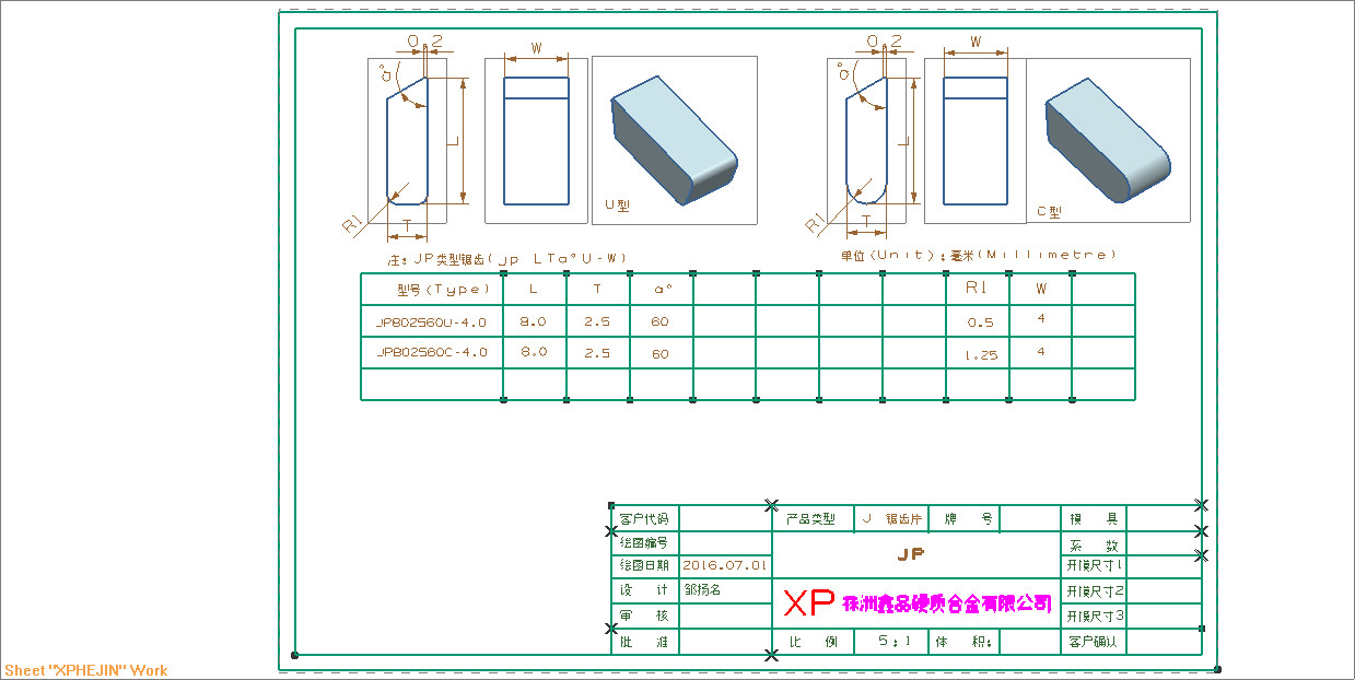 SGS Tungsten Carbide Saw Cutter tips Specially for Aluminium Copper