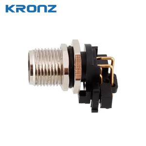 M12 Connector 2 3 4 5 6 7 8 12 Pin A B D Code Screw Locking Plug Male ​Angled