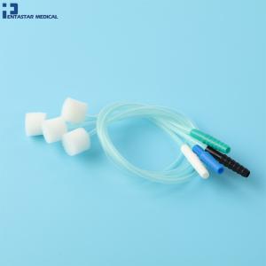 Disposable Single Use PVC Nasal Oxygen Catheter with Fixed Compress