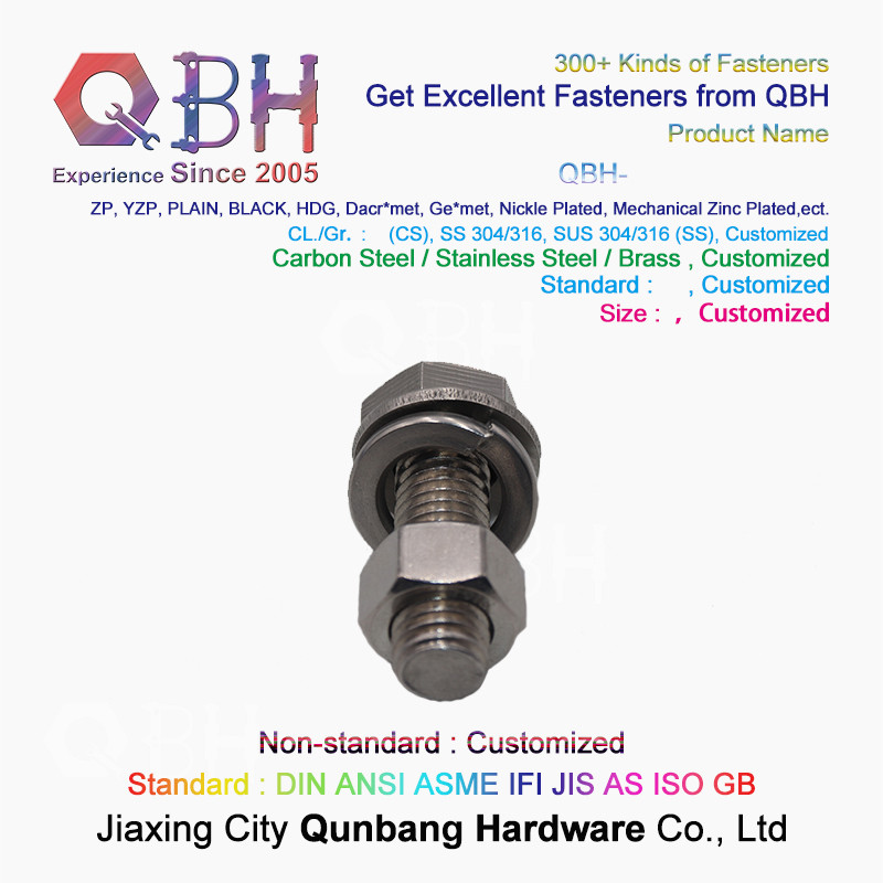 304 stainless steel outer hexagon gasket screw cap bolts M3-M24 bolts and nuts hardware