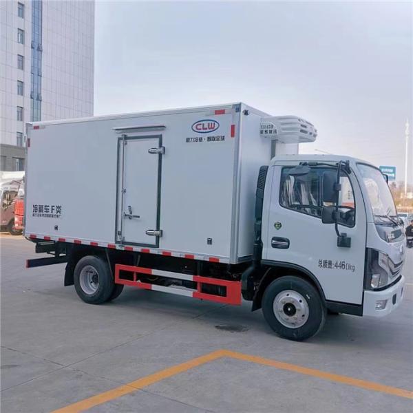 Light Duty Refrigerated Box Truck 100km/H , Choi Steel Frozen Food Delivery