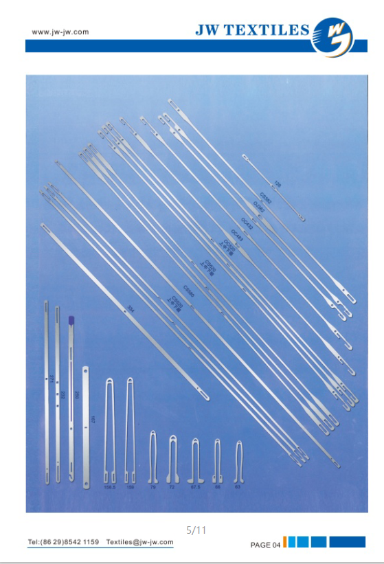 Leno Healds Looms Machine Spare Parts Eye Size 6.5 X 1.8 Rapier Loom Spare Parts