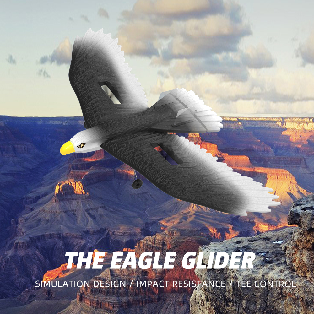 3 Led Light Easy Play 56cm Epp Material Electric Rc Eagle Glider With Remote Outdoor Play for the Whole Family
