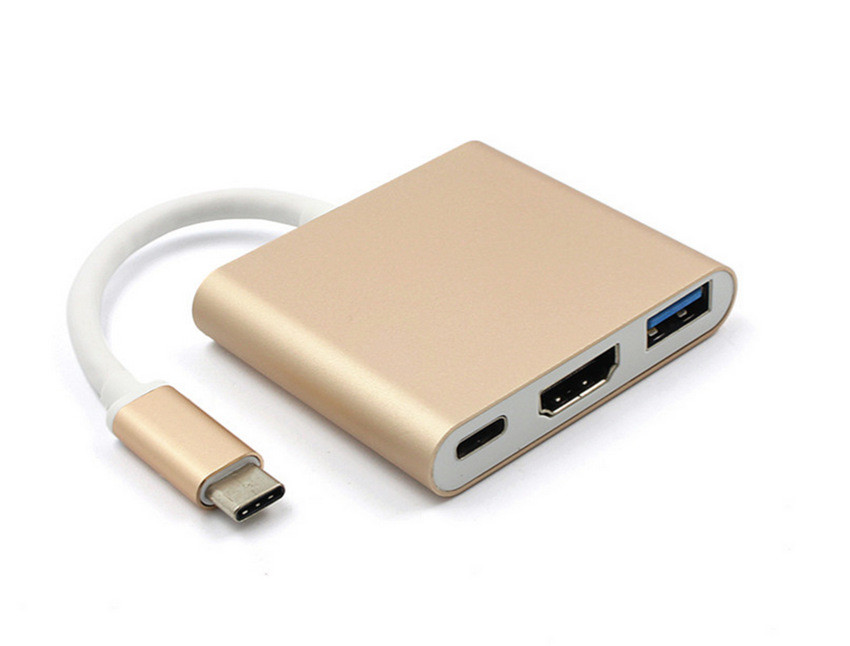 Type-C 3in1 Laptop Docking Station Displayport Usb Extension for 4 monitors