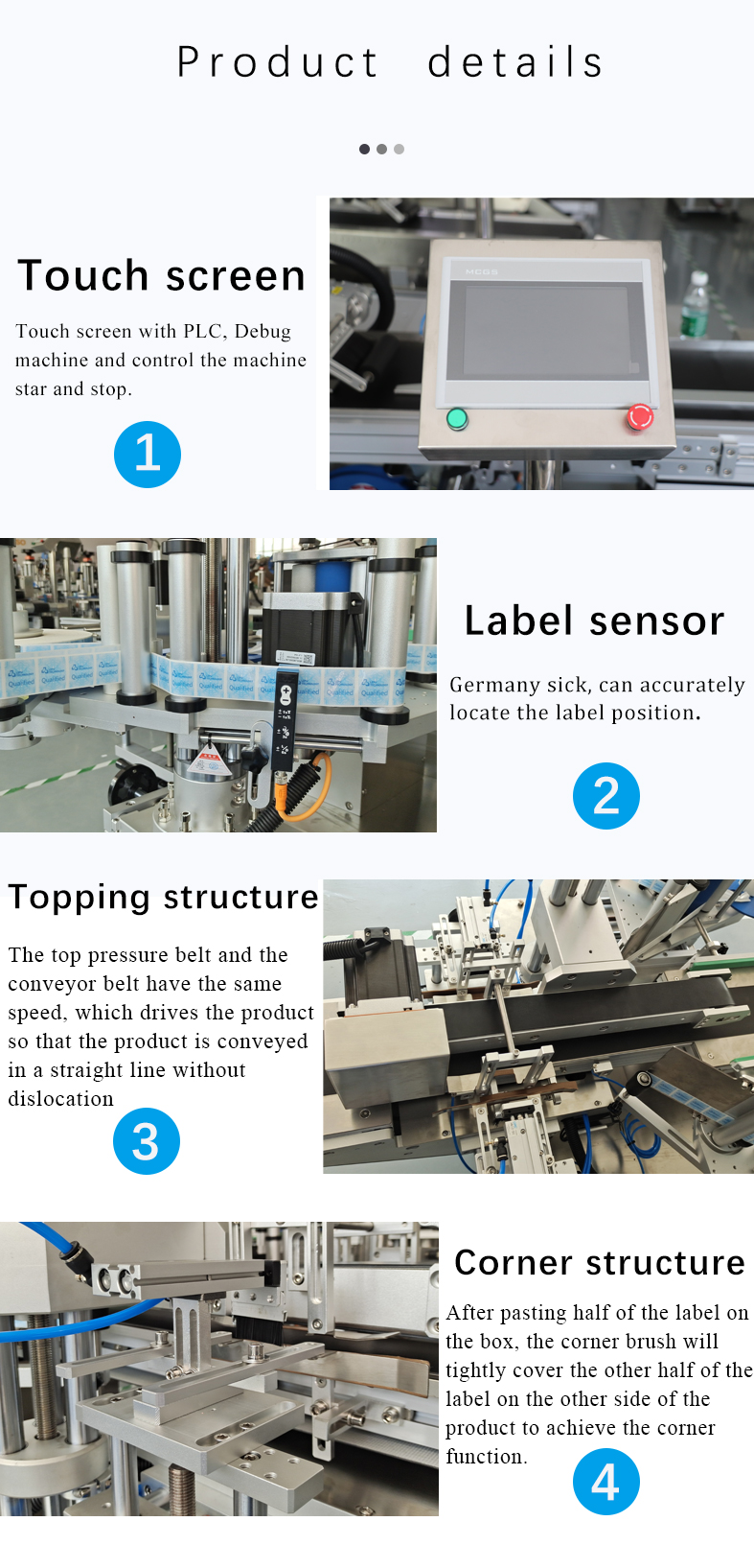 1100mm FK816 Double Size Folding Carton Anti Tamper Adhesive Sticker Packing Automatic Sealing Corner Labeling Machine