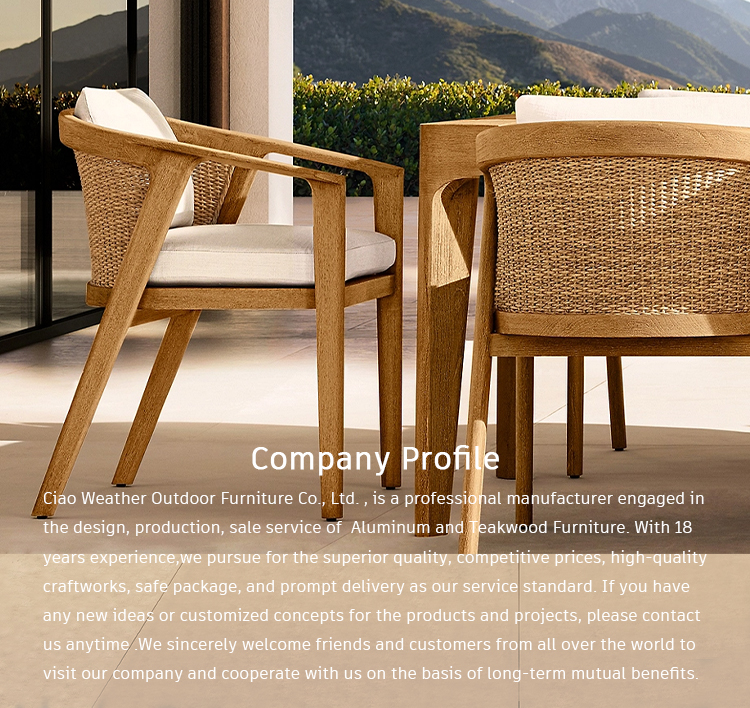 Waterproof Cushions for Garden Dining Chair Teak Furniture Outdoor Garden Patio Hotel