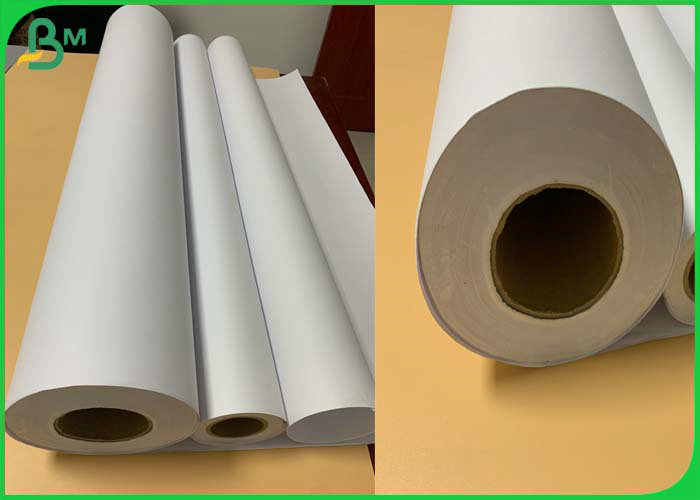 Large Format Uncoated 28LB White CAD Plotter Paper 54'' x 300ft Roll