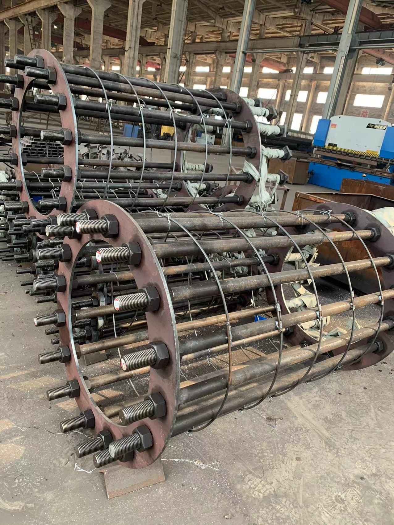 Class 8.8 HDG Anchor Bolt System With Setting Plate For Power Transmission Steel