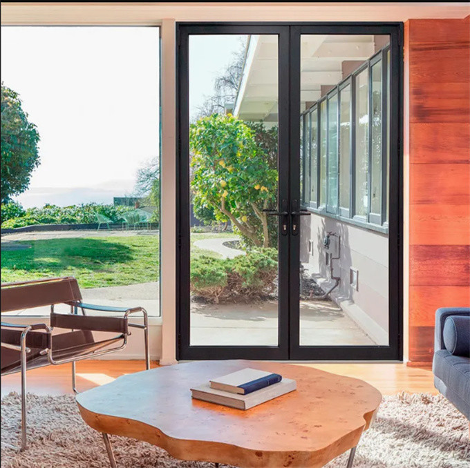 Thermal Break Aluminum Alloy Casement Doors for Skate Interior Heat Insulation Coefficient