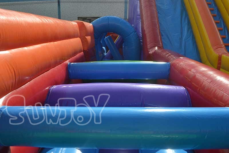 20M Giant Slides Fun City Obstacle Course Bouncer Inflatable Bouncy Castle Jump Inflatable