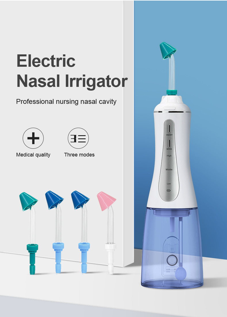 ROHS Lightweight Electric Nasal Irrigation Machine With Detachable Tank