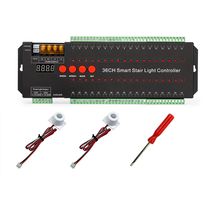 36 Channel Intelligent Pixel LED Stair Controller For LED Light