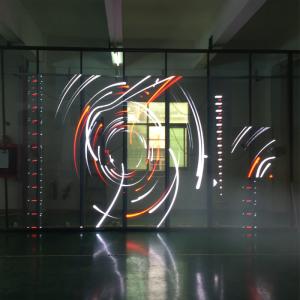 Glass Window Transparent Led Display Screen Banner Outdoor Mesh