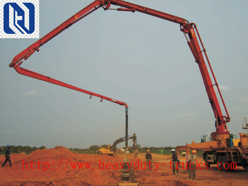 Energy Saving Concrete Pump Truck Automatic Control 48m Boom ISO CCC