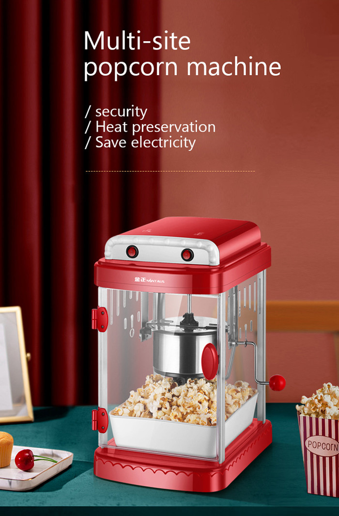 330W Home Popcorn Maker Machine Explosive Spherical Butterfly Shape