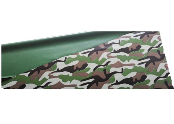 Military Heavy Duty Camouflage Tarpaulin , PVC Coated Waterproof Camouflage